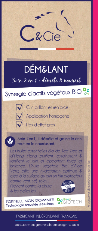 Démêlant cheval naturel - démêlant crinière - soin crin