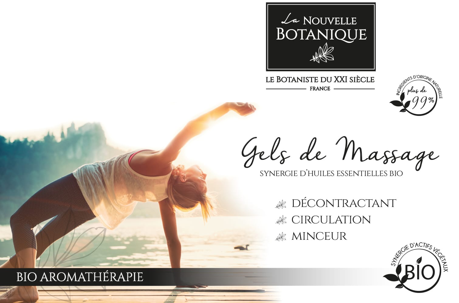 Aromathérapie - gels de massage aux huiles essentielles