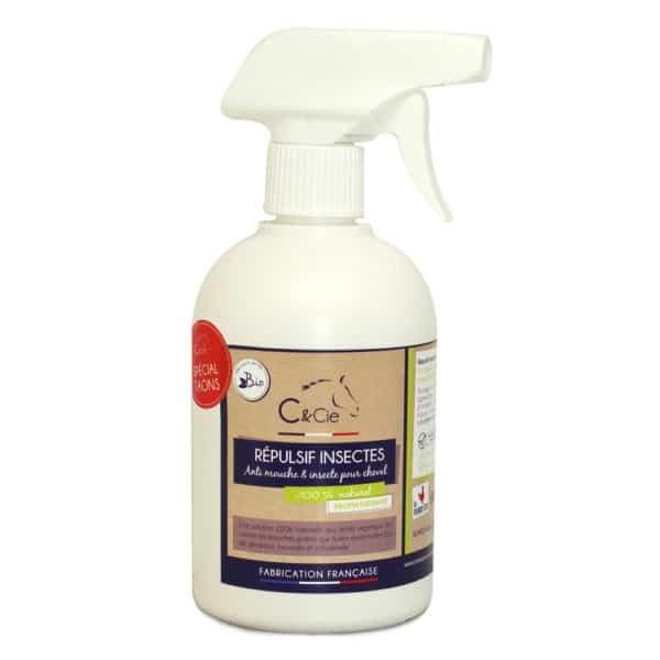 anti taons cheval Repulsif insectes bio pour chevaux - soins naturels aux huiles essentielles bio - repulsif taons - anti parasite - fabrication francaise