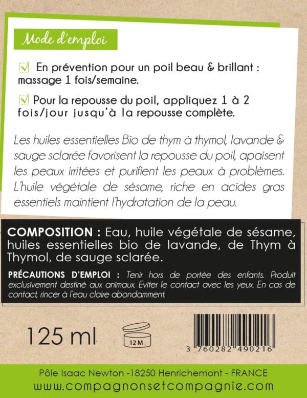 Compagnonsetcompagnie_CHIEN_beau-poil_beaute-pelage_soin-bio-naturel-pour-chien_sans-additif_gel-de-massage-stimulant-la-repousse-du-poil-aux-huiles-essentielles-bio_fabrication-francaise