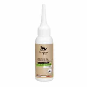 Soin nettoyant traitant et purifiant pour les oreilles des chiens et des chats, soin naturel aux eaux florales bio